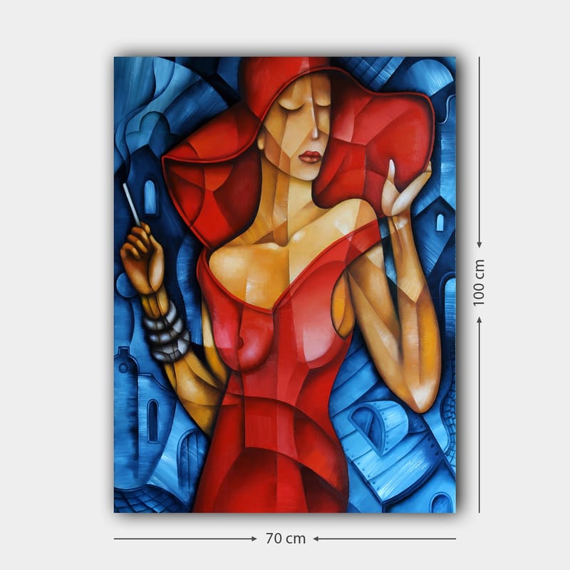 Dekorativ Canvasbilde 70x100 cm - Flerfarget - Interiør - Maleri & posters - Lerretsbilder
