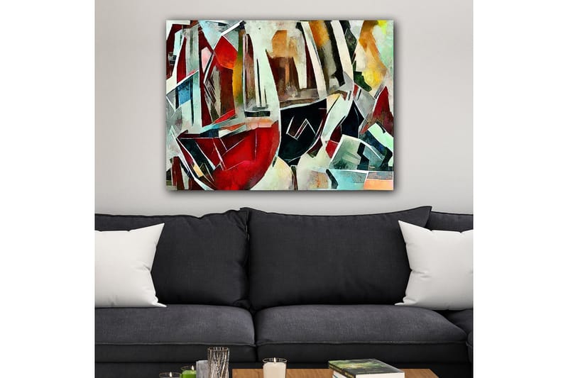 Dekorativ Canvasbilde 70x100 cm - Flerfarget - Interiør - Maleri & posters - Lerretsbilder