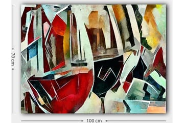 Dekorativ Canvasbilde 70x100 cm - Flerfarget - Interiør - Maleri & posters - Lerretsbilder