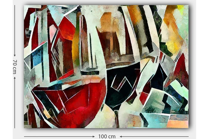Dekorativ Canvasbilde 70x100 cm - Flerfarget - Interiør - Maleri & posters - Lerretsbilder
