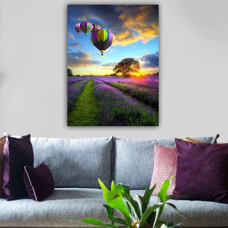 Dekorativ Canvasbilde 70x100 cm - Flerfarget - Interiør - Maleri & posters - Lerretsbilder