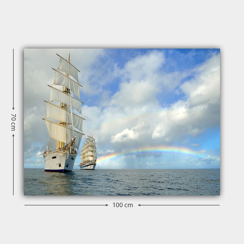 Dekorativ Canvasbilde 70x100 cm - Flerfarget - Interiør - Maleri & posters - Lerretsbilder
