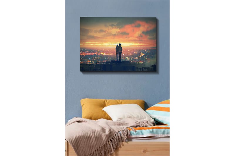 Dekorativ Canvasbilde 70x100 cm - Flerfarget - Interiør - Maleri & posters - Lerretsbilder