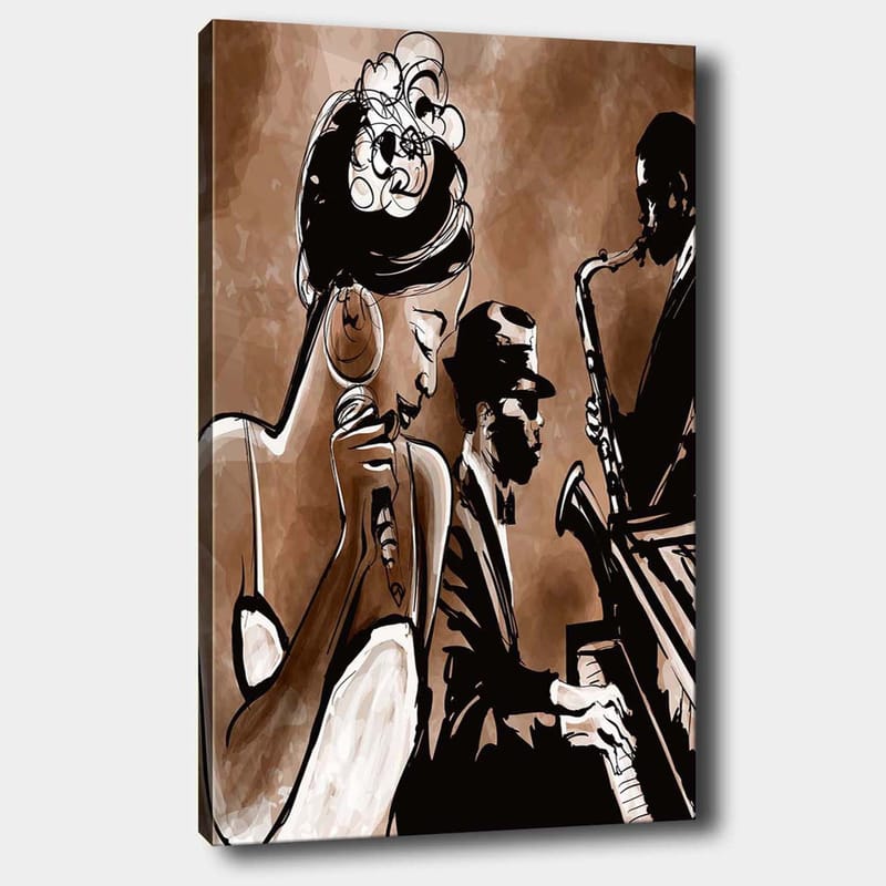 Dekorativ Canvasbilde 70x100 cm - Flerfarget - Interiør - Maleri & posters - Lerretsbilder