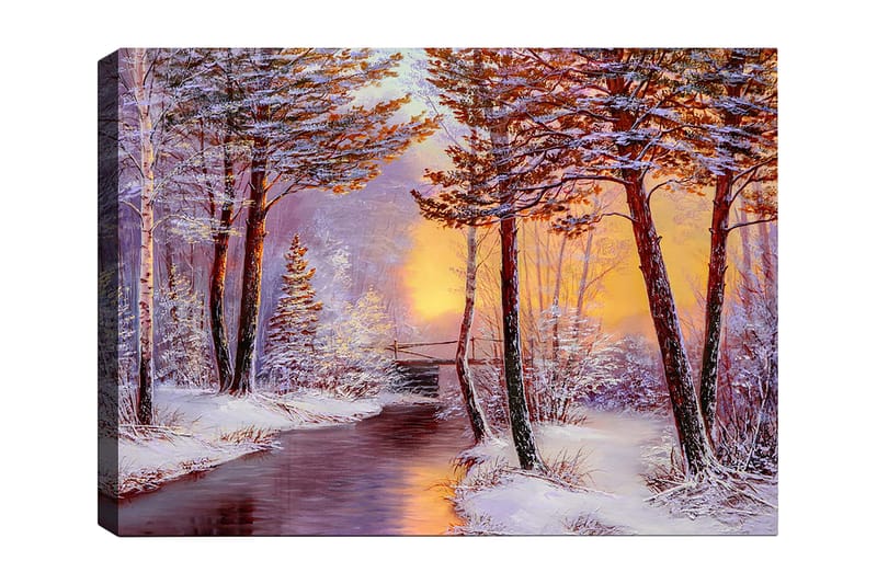 Dekorativ Canvasbilde 70x100 cm - Flerfarget - Interiør - Maleri & posters - Lerretsbilder
