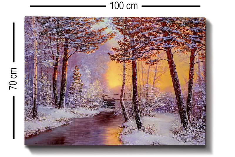 Dekorativ Canvasbilde 70x100 cm - Flerfarget - Interiør - Maleri & posters - Lerretsbilder