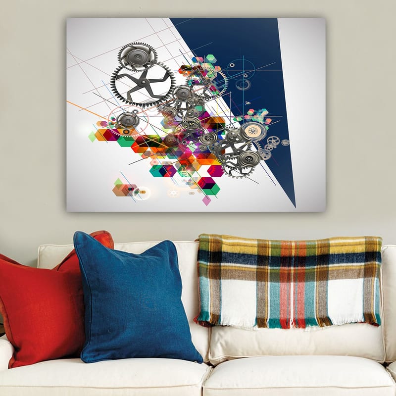 Dekorativ Canvasbilde 70x100 cm - Flerfarget - Interiør - Maleri & posters - Lerretsbilder