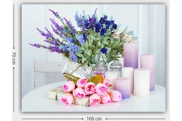 Dekorativ Canvasbilde 70x100 cm - Flerfarget - Interiør - Maleri & posters - Lerretsbilder