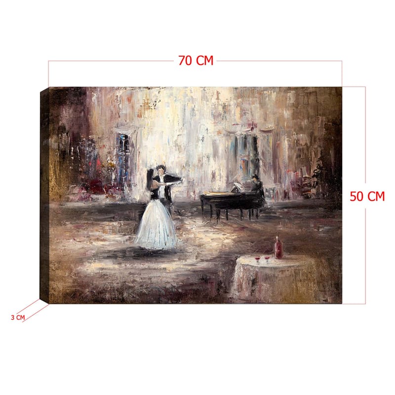 Dekorativ Canvasbilde 70x100 cm - Flerfarget - Interiør - Maleri & posters - Lerretsbilder