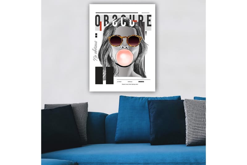 Dekorativ Canvasbilde 70x100 cm - Flerfarget - Interiør - Maleri & posters - Lerretsbilder
