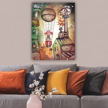 Dekorativ Canvasbilde 70x100 cm - Flerfarget - Interiør - Maleri & posters - Lerretsbilder