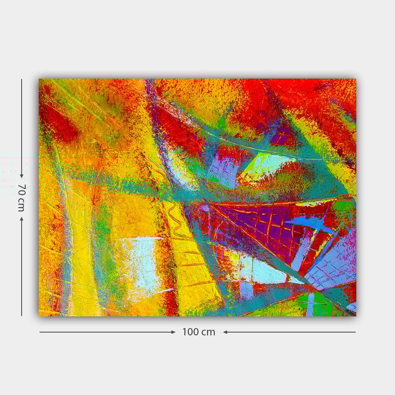 Dekorativ Canvasbilde 70x100 cm - Flerfarget - Interiør - Maleri & posters - Lerretsbilder