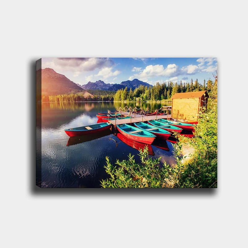 Dekorativ Canvasbilde 70x100 cm - Flerfarget - Interiør - Maleri & posters - Lerretsbilder