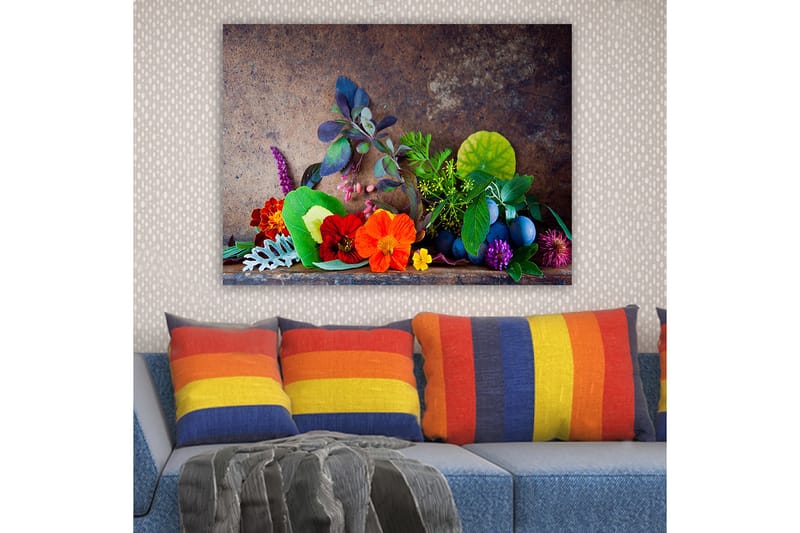 Dekorativ Canvasbilde 70x100 cm - Flerfarget - Interiør - Maleri & posters - Lerretsbilder