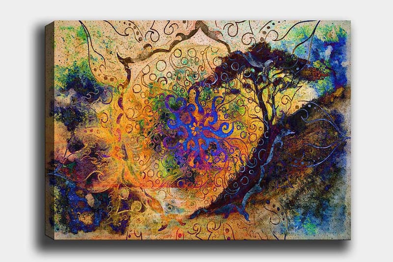 Dekorativ Canvasbilde 70x100 cm - Flerfarget - Interiør - Maleri & posters - Lerretsbilder