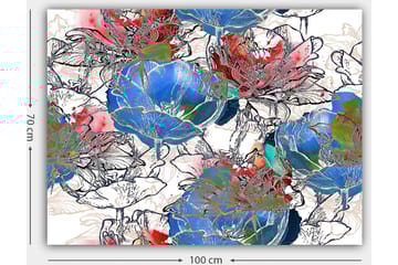 Dekorativ Canvasbilde 70x100 cm - Flerfarget - Interiør - Maleri & posters - Lerretsbilder