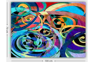 Dekorativ Canvasbilde 70x100 cm - Flerfarget - Interiør - Maleri & posters - Lerretsbilder