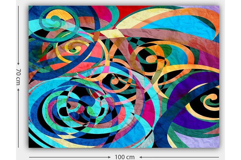 Dekorativ Canvasbilde 70x100 cm - Flerfarget - Interiør - Maleri & posters - Lerretsbilder