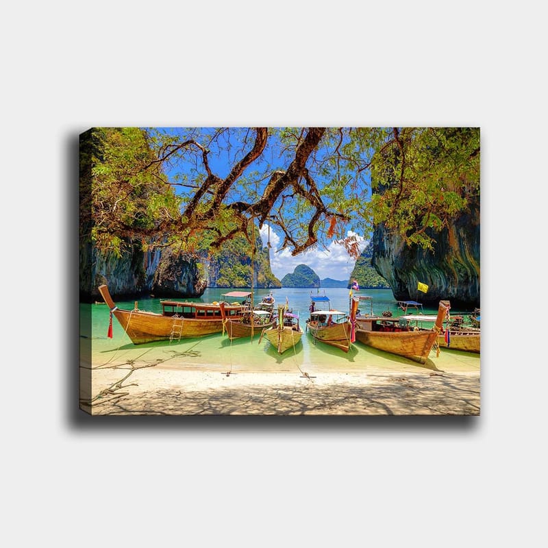 Dekorativ Canvasbilde 70x100 cm - Flerfarget - Interiør - Maleri & posters - Lerretsbilder