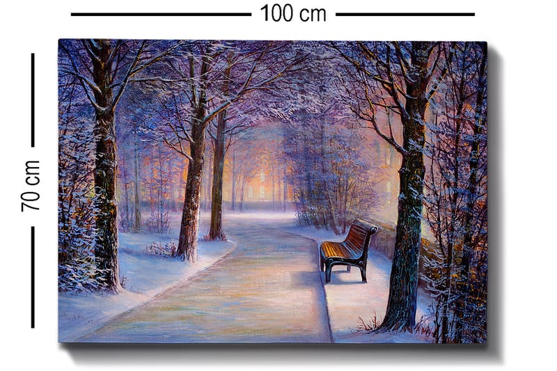 Dekorativ Canvasbilde 70x100 cm - Flerfarget - Interiør - Maleri & posters - Lerretsbilder