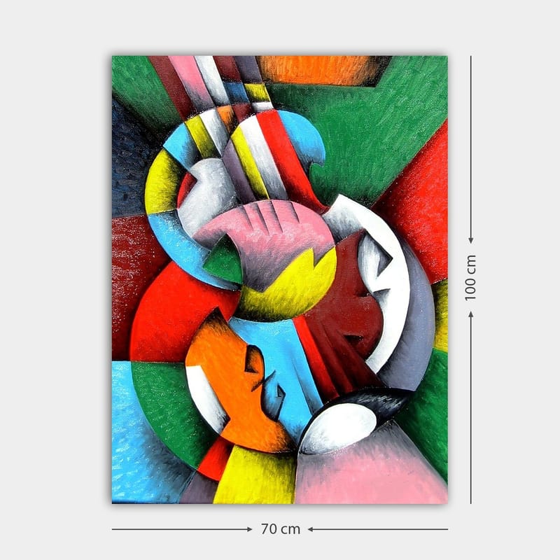 Dekorativ Canvasbilde 70x100 cm - Flerfarget - Interiør - Maleri & posters - Lerretsbilder