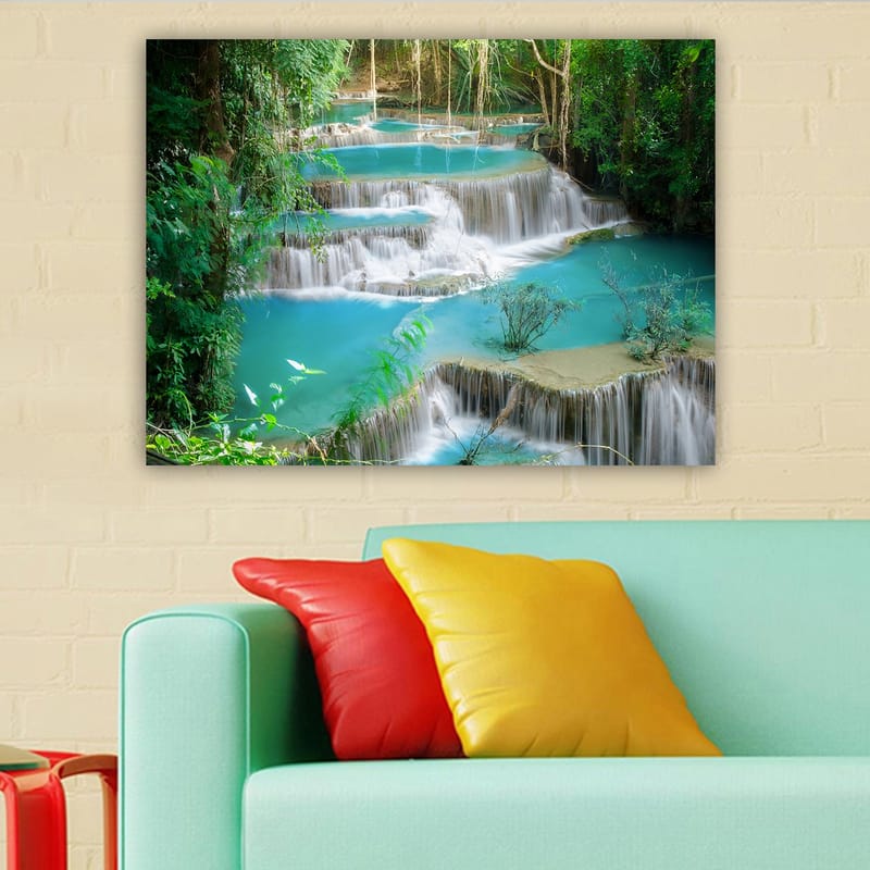 Dekorativ Canvasbilde 70x100 cm - Flerfarget - Interiør - Maleri & posters - Lerretsbilder