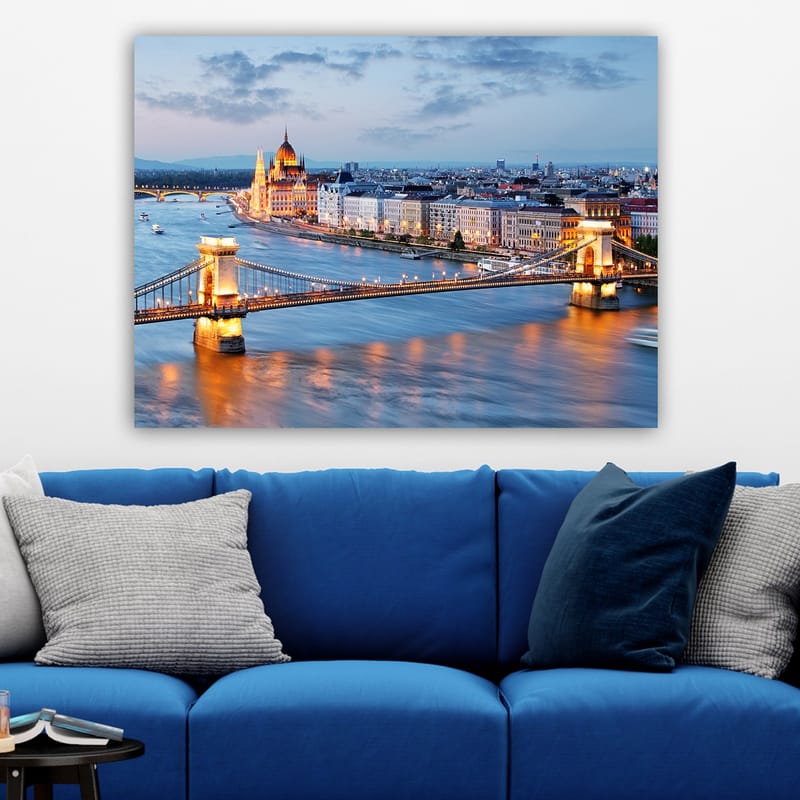 Dekorativ Canvasbilde 70x100 cm - Flerfarget - Interiør - Maleri & posters - Lerretsbilder