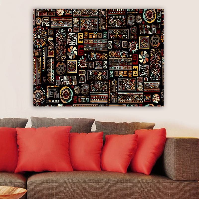 Dekorativ Canvasbilde 70x100 cm - Flerfarget - Interiør - Maleri & posters - Lerretsbilder
