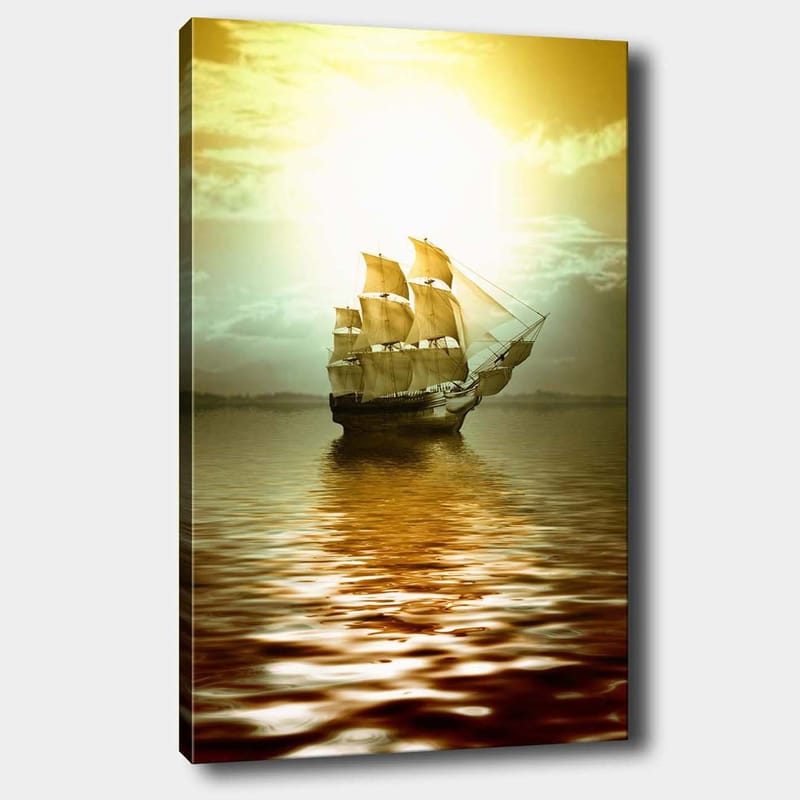 Dekorativ Canvasbilde 70x100 cm - Flerfarget - Interiør - Maleri & posters - Lerretsbilder