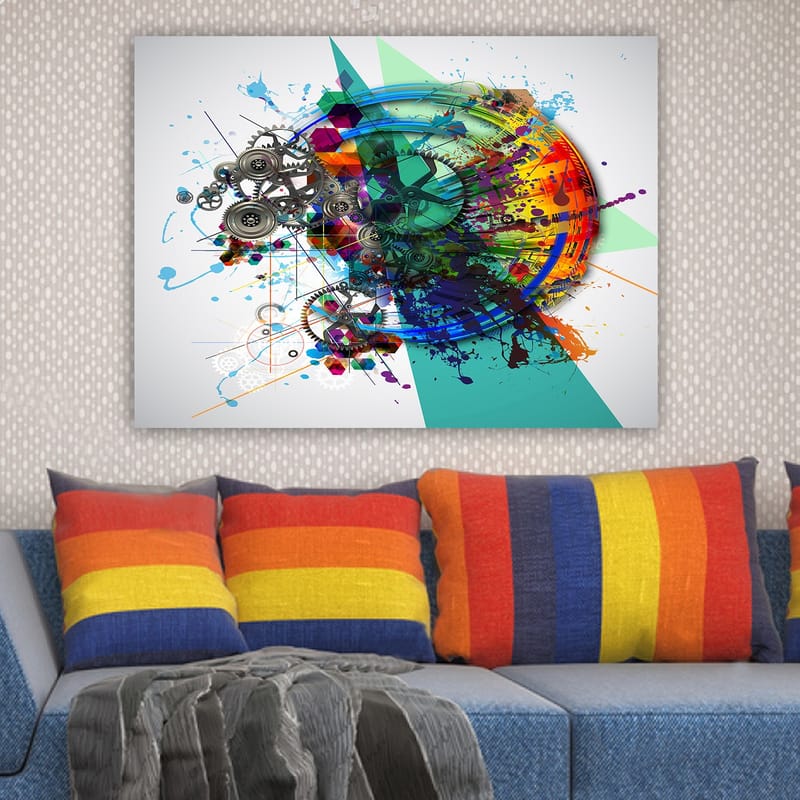 Dekorativ Canvasbilde 70x100 cm - Flerfarget - Interiør - Maleri & posters - Lerretsbilder
