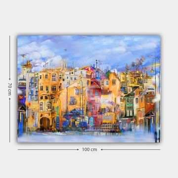 Dekorativ Canvasbilde 70x100 cm - Flerfarget - Interiør - Maleri & posters - Lerretsbilder