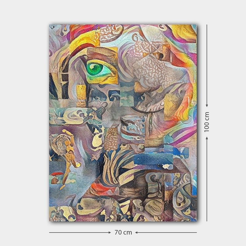 Dekorativ Canvasbilde 70x100 cm - Flerfarget - Interiør - Maleri & posters - Lerretsbilder