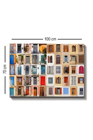 Dekorativ Canvasbilde 70x100 cm - Flerfarget - Interiør - Maleri & posters - Lerretsbilder