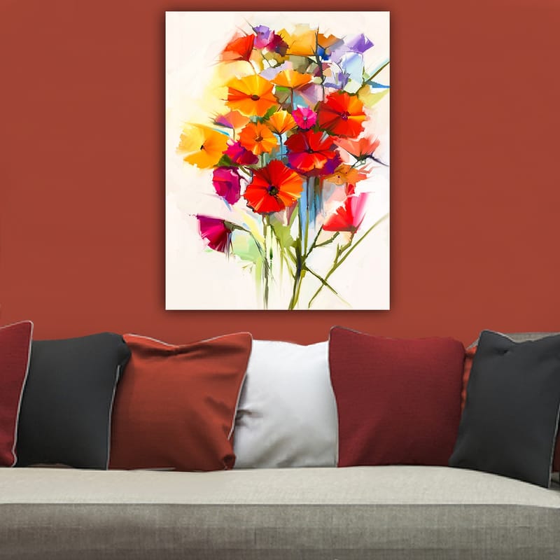Dekorativ Canvasbilde 70x100 cm - Flerfarget - Interiør - Maleri & posters - Lerretsbilder