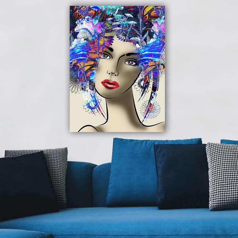 Dekorativ Canvasbilde 70x100 cm - Flerfarget - Interiør - Maleri & posters - Lerretsbilder