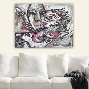 Dekorativ Canvasbilde 70x100 cm - Flerfarget - Interiør - Maleri & posters - Lerretsbilder