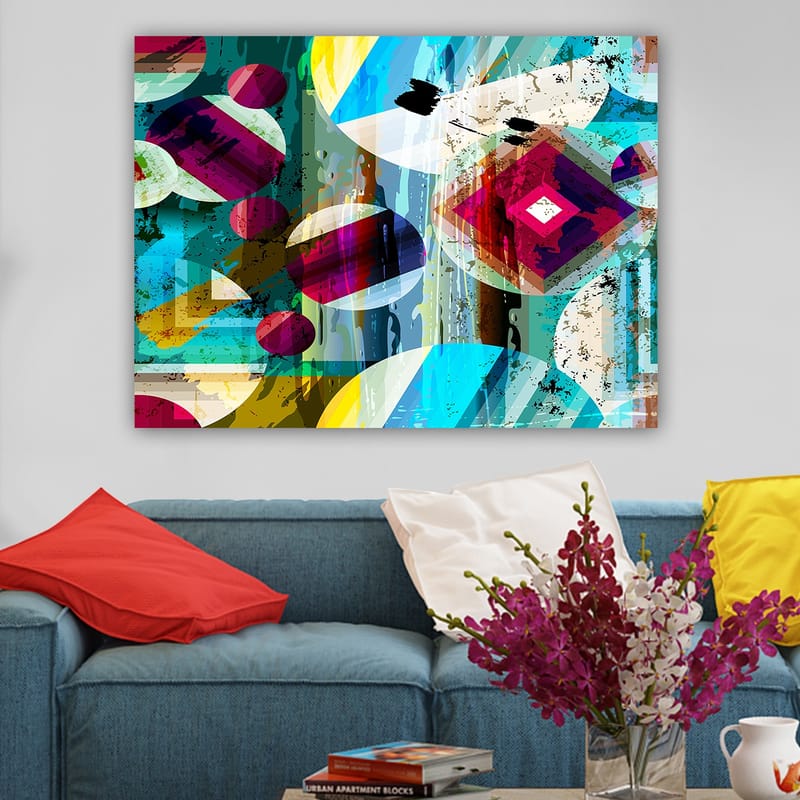 Dekorativ Canvasbilde 70x100 cm - Flerfarget - Interiør - Maleri & posters - Lerretsbilder