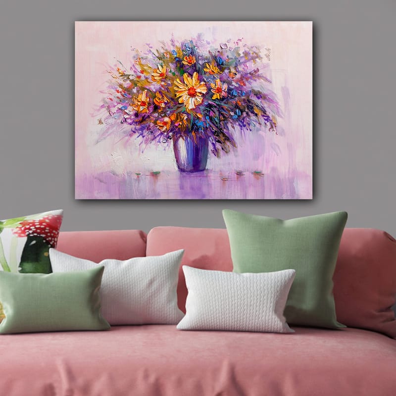 Dekorativ Canvasbilde 70x100 cm - Flerfarget - Interiør - Maleri & posters - Lerretsbilder