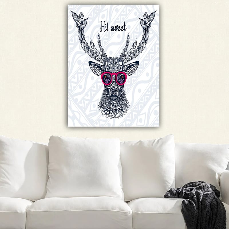 Dekorativ Canvasbilde 70x100 cm - Flerfarget - Interiør - Maleri & posters - Lerretsbilder