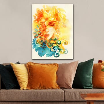 Dekorativ Canvasbilde 70x100 cm - Flerfarget - Interiør - Maleri & posters - Lerretsbilder