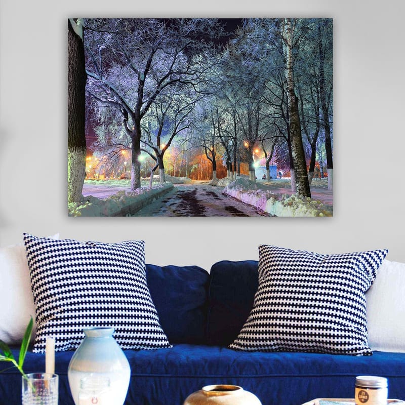 Dekorativ Canvasbilde 70x100 cm - Flerfarget - Interiør - Maleri & posters - Lerretsbilder