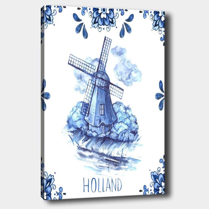 Dekorativ Canvasbilde 70x100 cm - Flerfarget - Interiør - Maleri & posters - Lerretsbilder