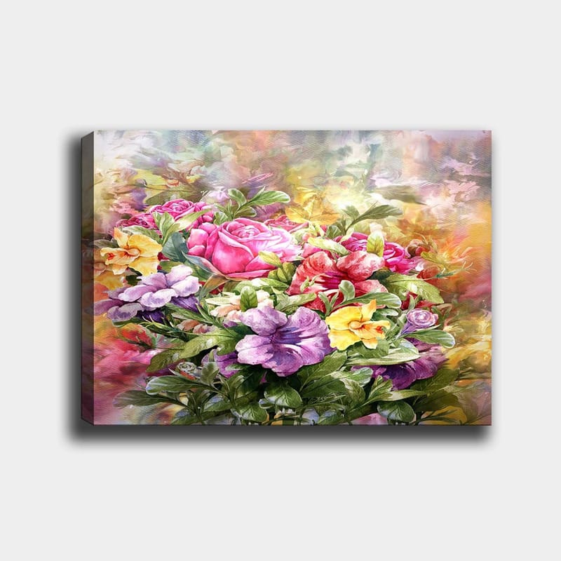 Dekorativ Canvasbilde 70x100 cm - Flerfarget - Interiør - Maleri & posters - Lerretsbilder