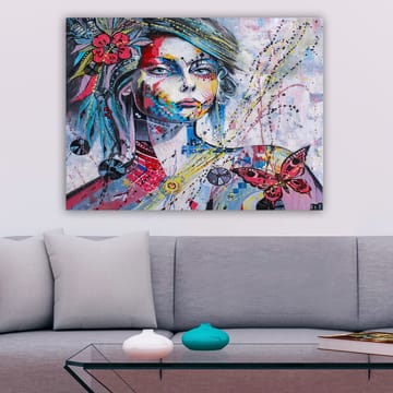 Dekorativ Canvasbilde 70x100 cm - Flerfarget - Interiør - Maleri & posters - Lerretsbilder