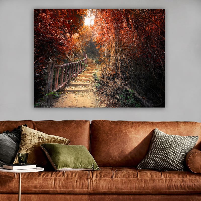Dekorativ Canvasbilde 70x100 cm - Flerfarget - Interiør - Maleri & posters - Lerretsbilder