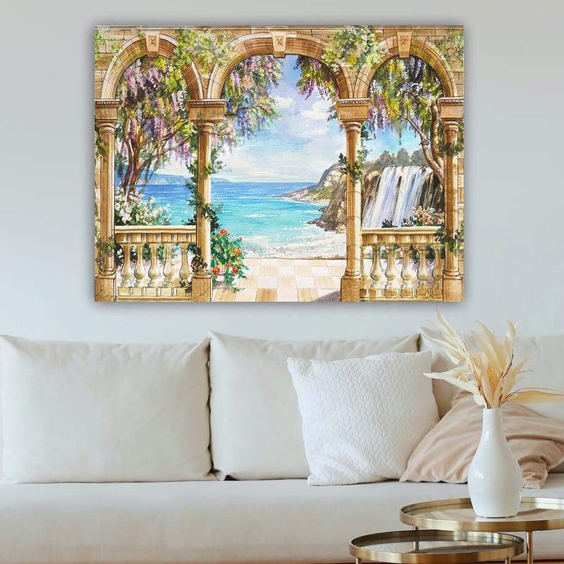 Dekorativ Canvasbilde 70x100 cm - Flerfarget - Interiør - Maleri & posters - Lerretsbilder