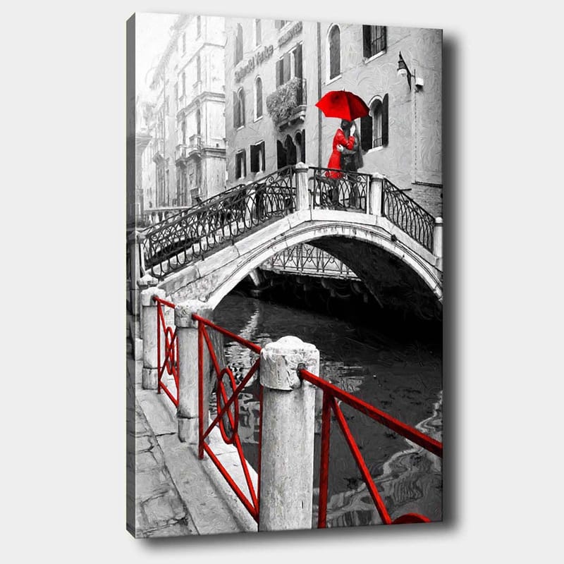 Dekorativ Canvasbilde 70x100 cm - Flerfarget - Interiør - Maleri & posters - Lerretsbilder