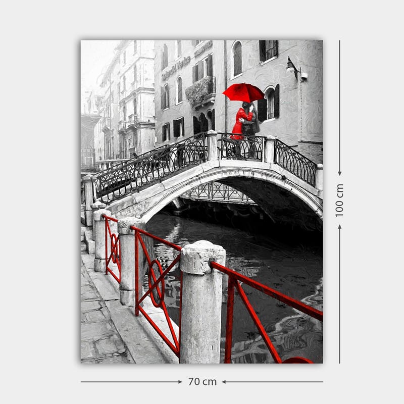 Dekorativ Canvasbilde 70x100 cm - Flerfarget - Interiør - Maleri & posters - Lerretsbilder