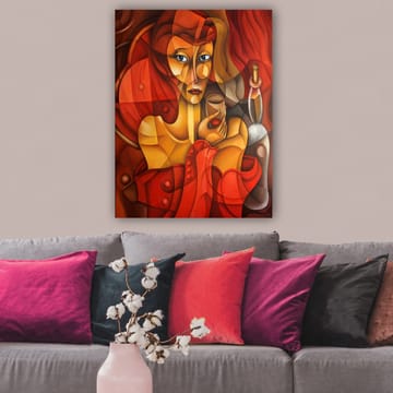 Dekorativ Canvasbilde 70x100 cm - Flerfarget - Interiør - Maleri & posters - Lerretsbilder