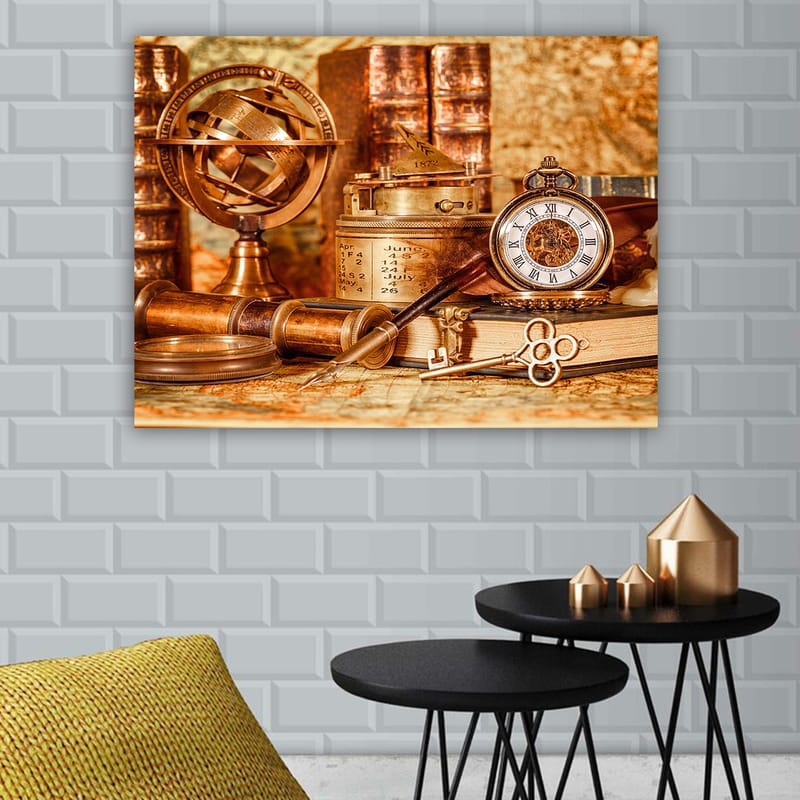 Dekorativ Canvasbilde 70x100 cm - Flerfarget - Interiør - Maleri & posters - Lerretsbilder
